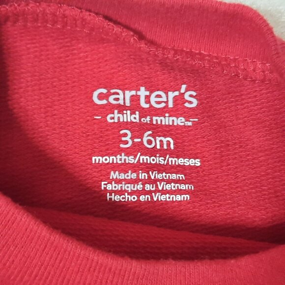 Carter's Christmas Baby Outfit, Santas Bestie, Cookies Milk, Pants Shirt 3-6, LN - Picture 7 of 11